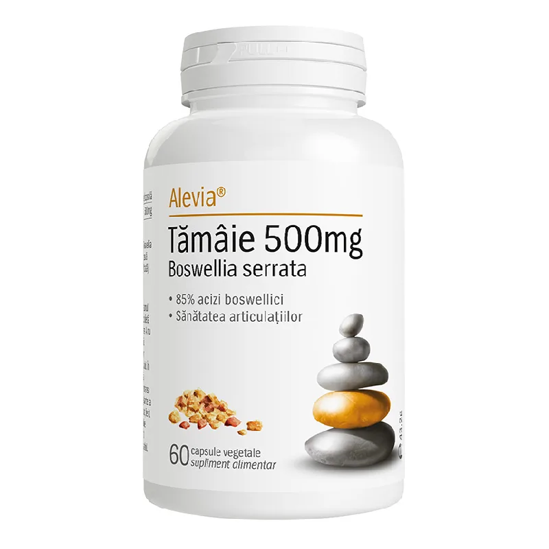 Tamaie 500 mg Boswellia serrata, 60 capsule vegetale, Alevia — preț și oferte