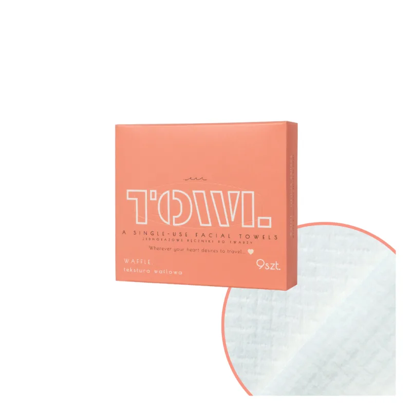 Prosoape faciale de unica folosinta Waffle, 9 bucati, Towl — preț și oferte