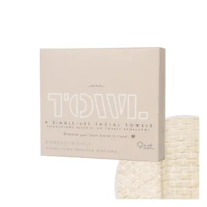 Prosoape faciale de unica folosinta Bamboo, 9 bucati, Towl