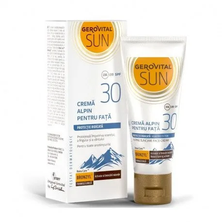 Gerovital Sun Crema Alpin Fata SPF 30, 30ml — preț și oferte