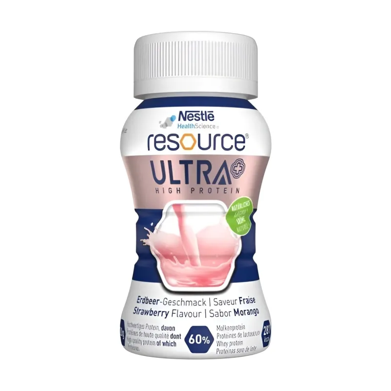 Resource® Ultra High Protein Aromă de Căpșuni, 4 x 125 ml, Nestlé Health Science — preț și oferte