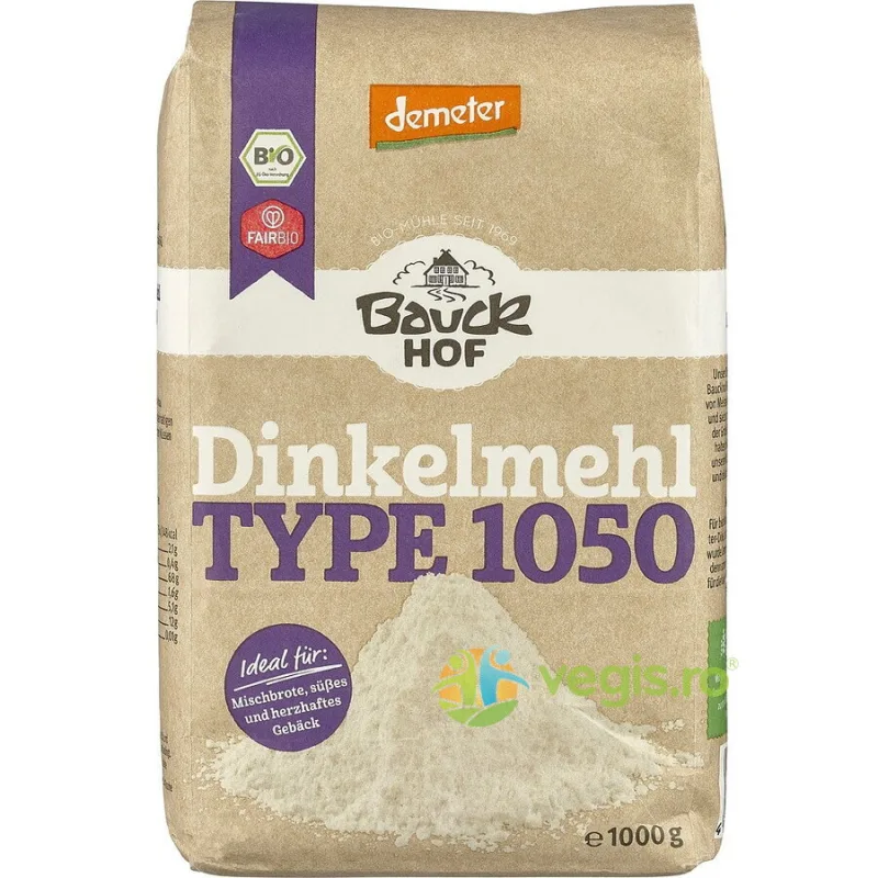 Faina din Spelta Tip 1050 Demeter Ecologica/Bio 1kg BAUCKHOF — preț și oferte