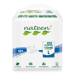 Scutece pentru adulti Combi Maxi Line, marimea L, 10 bucati, Nateen