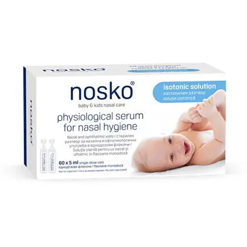 Ser Fiziologic pentru Igiena Nazala Copii 60 monodoze x 5ml LABORATOIRE&nbsp;UNITHER — preț și oferte
