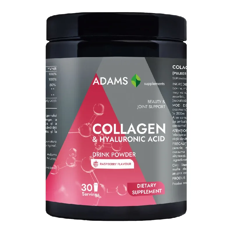 Collagen & Acid Hialuronic Raspberry, 600g, Adams ADAMS VISION — preț și oferte