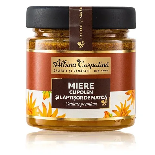 Miere cu Polen si Laptisor de Matca 270gr Albina Carpatina — preț și oferte
