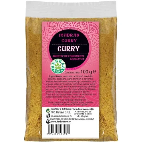 Pulbere Curry, 100g, HerbalSana — preț și oferte