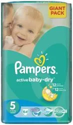 Pampers 5Jr Activ Baby-dry(11-18kg) 64bc — preț și oferte