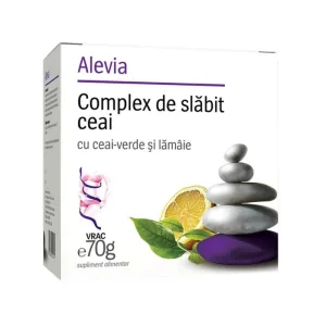 Complex de slabit ceai verde si lamaie, 70 g, Alevia