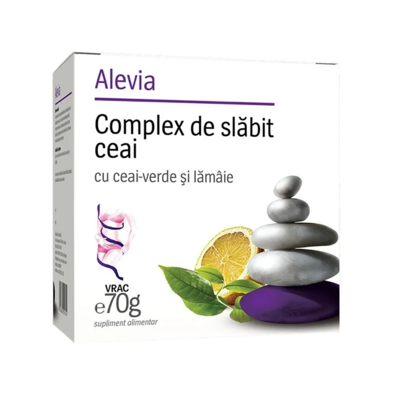 Complex de slabit ceai verde si lamaie, 70 g, Alevia — preț și oferte