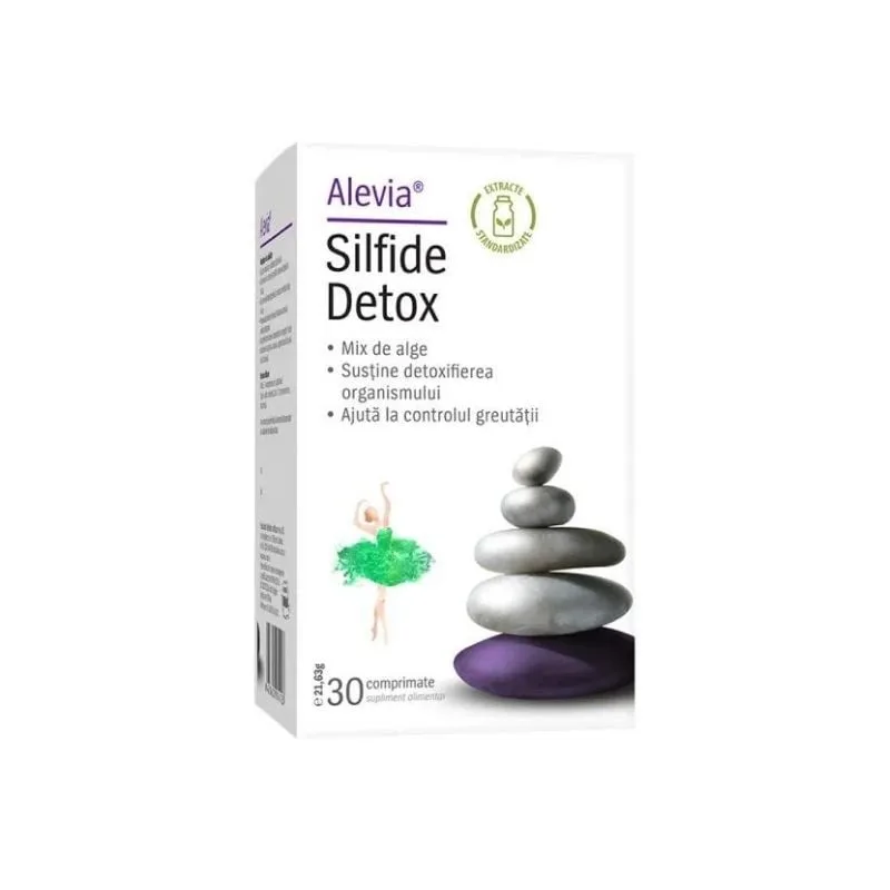 Silfide Detox, 30 comprimate, Alevia — preț și oferte