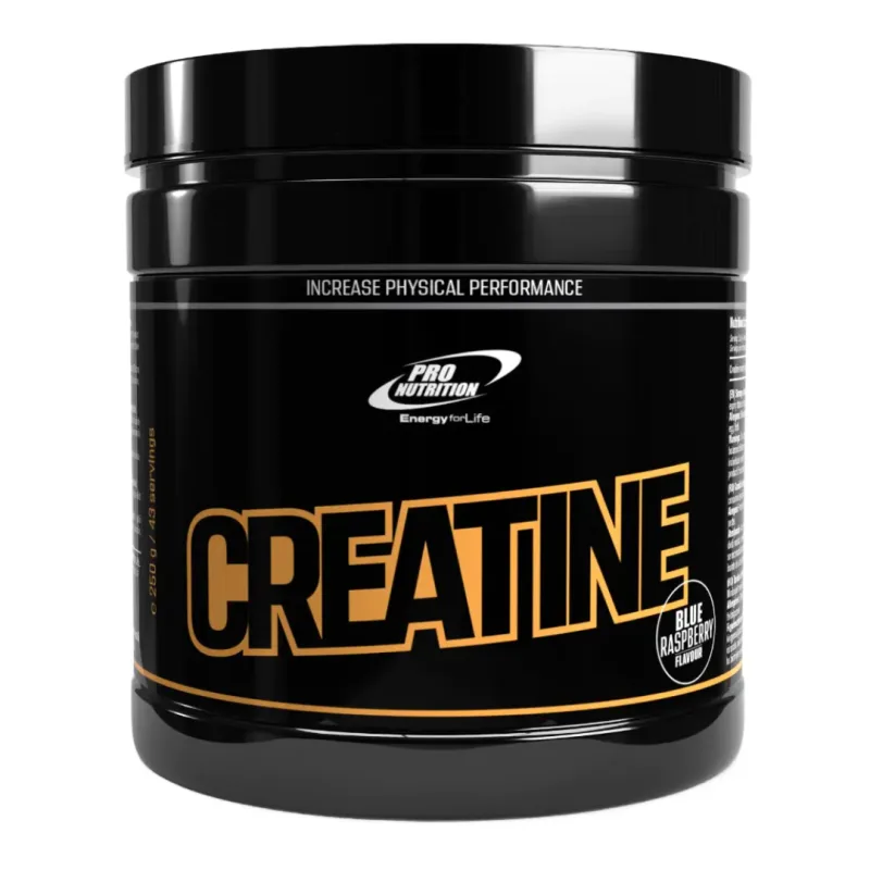 Creatina monohidrata cu aroma de zmeura albastra, 250 g, Pro Nutrition — preț și oferte