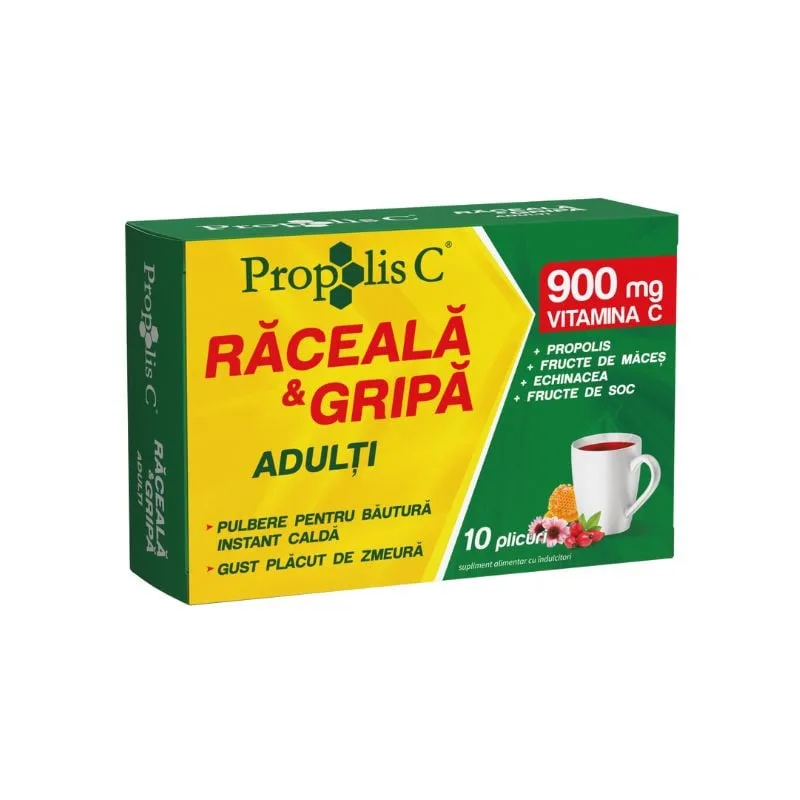Propolis C raceala si gripa adulti, 10 plicuri, Fiterman Pharma — preț și oferte