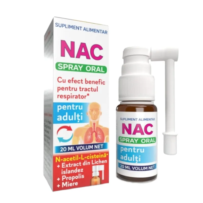 Spray oral pentru adulti NAC, 20ml, Justin Pharma — preț și oferte