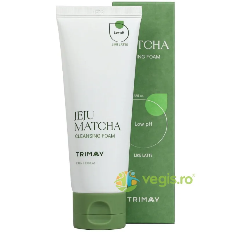 Spuma de Curatare cu pH Scazut si Extract de Matcha Jeju Matcha 100ml TRIMAY — preț și oferte