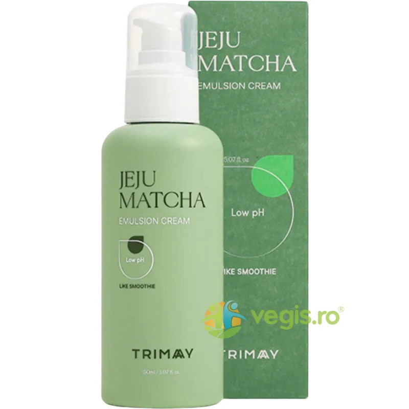 Crema Tip Emulsie cu pH Scazut si Efect Calmant Jeju Matcha 150ml — preț și oferte