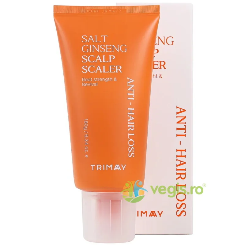 Exfoliant pentru Scalp pentru Curatare Profunda pe Baza de Sare cu Ginseng si Complex de Ferment 180ml TRIMAY — preț și oferte