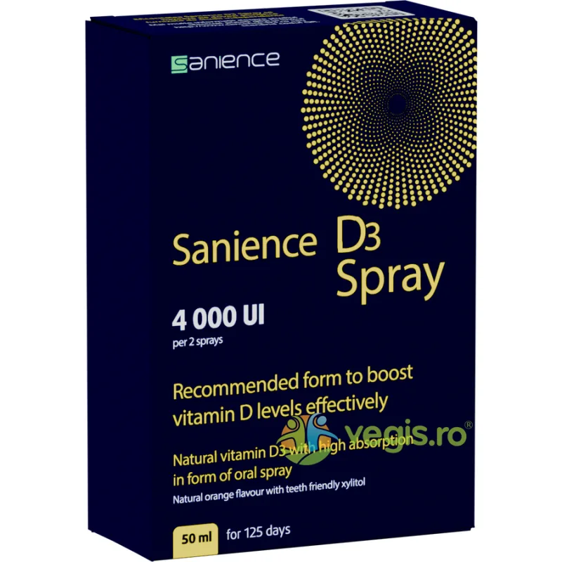 Vitamina D3 4000UI Spray 50ml SANIENCE — preț și oferte
