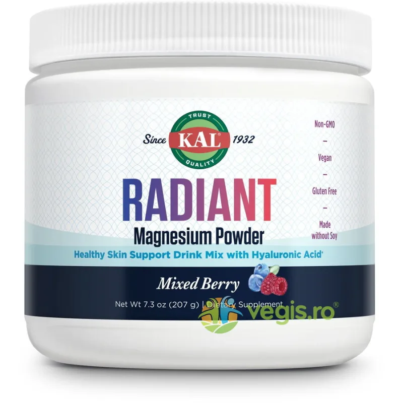 Radiant Magnesium Powder Pudra Gust de Fructe de Padure 207g Secom, Kal — preț și oferte