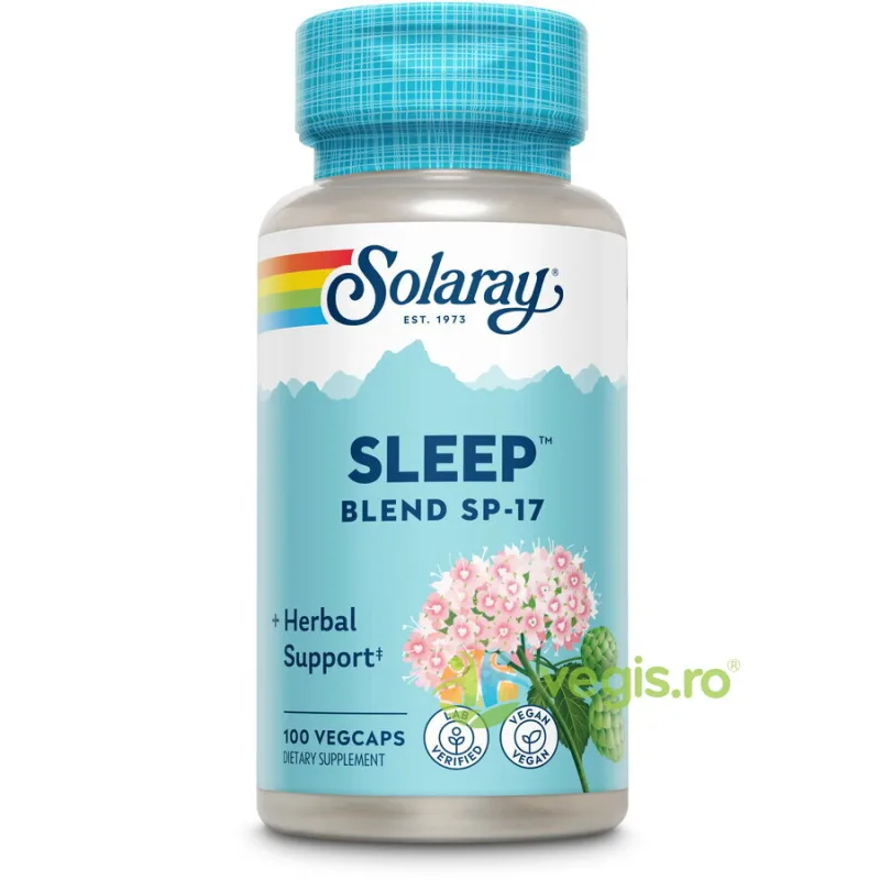 Sleep Blend SP17 100cps vegetale Secom, Solaray — preț și oferte