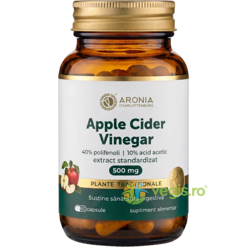 Apple Cider Vinegar 500mg 60cps ARONIA CHARLOTTENBURG — preț și oferte