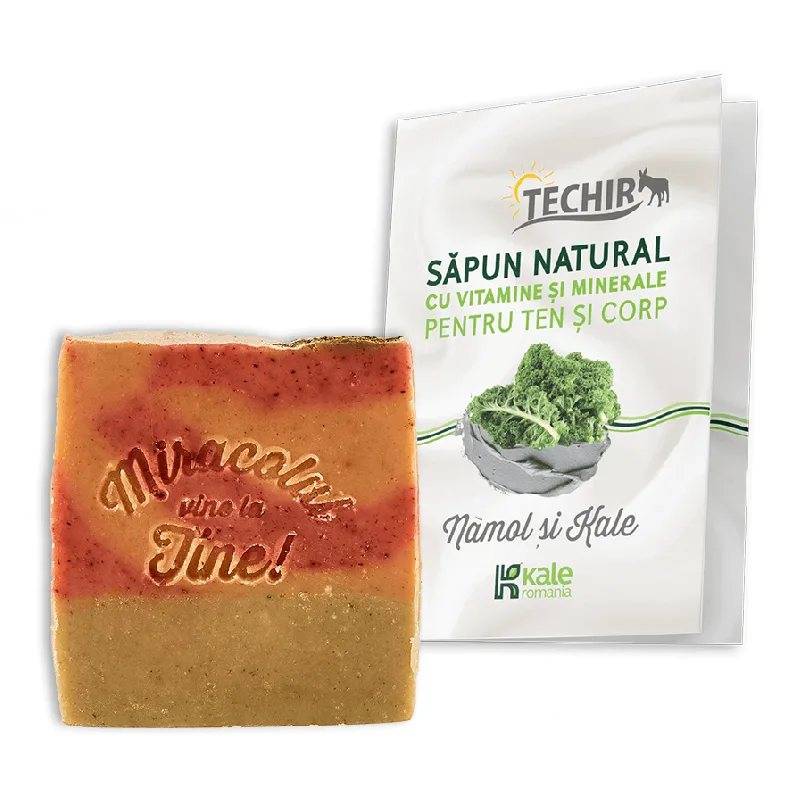 Sapun natural bogat in vitamine si minerale pentru ten si corp cu namol si kale, 120 g, Techir TECHIRGHIOL FARMA COSMETICS — preț și oferte