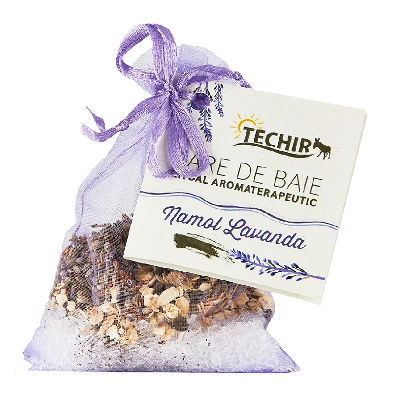 Sare de baie ritual aromaterapeutic cu namol si lavanda, 63 g, Techir TECHIRGHIOL FARMA COSMETICS — preț și oferte