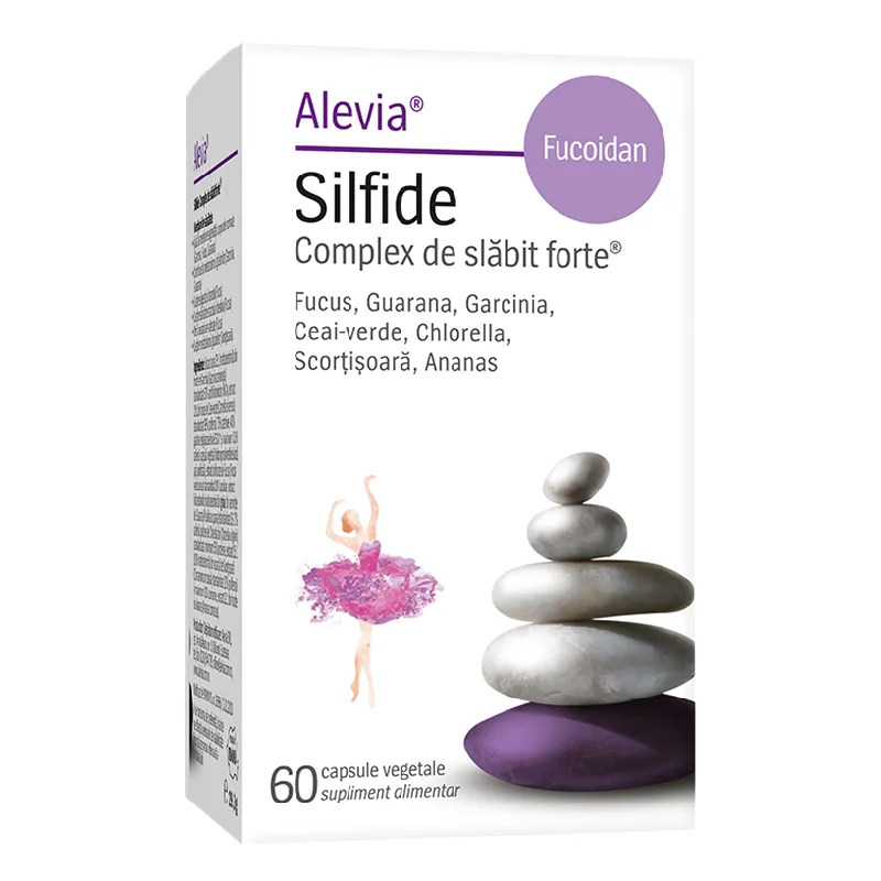 Silfide Complex de slabit forte + Fucoidan, 60 capsule, Alevia — preț și oferte