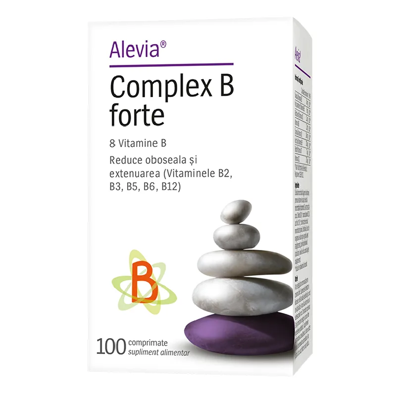 Complex B Forte, 100 comprimate, Alevia — preț și oferte