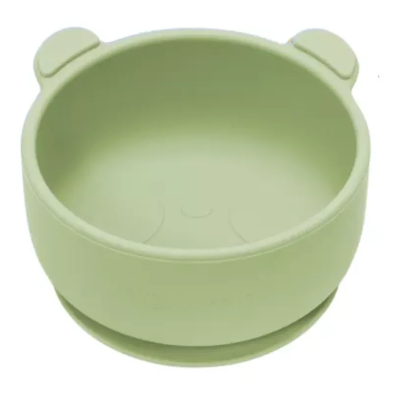 Bol din silicon The Little Bear, 6 luni+, Raw Green, Appekids — preț și oferte