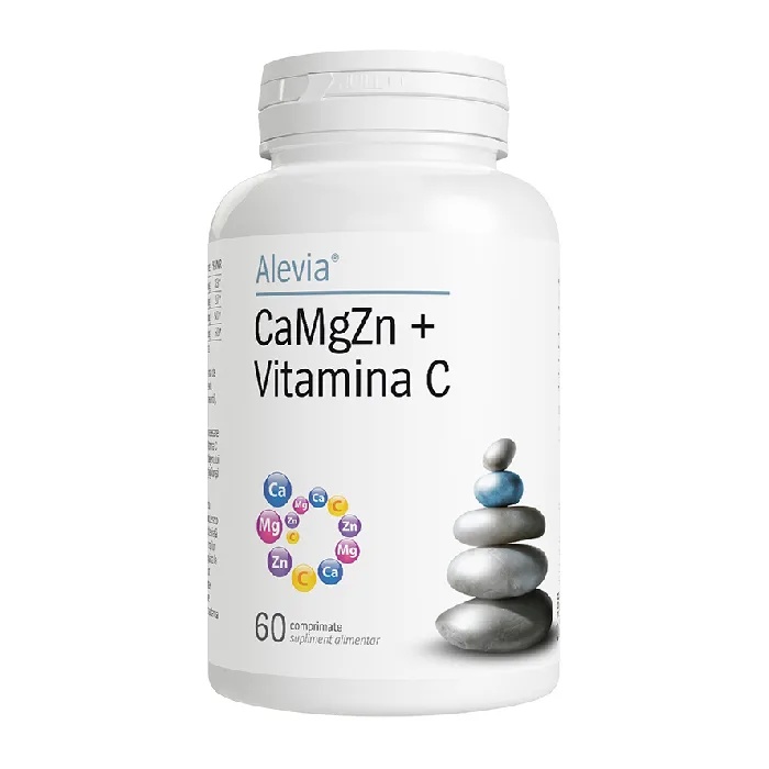 CaMgZn + Vitamina C, 60 comprimate, Alevia — preț și oferte