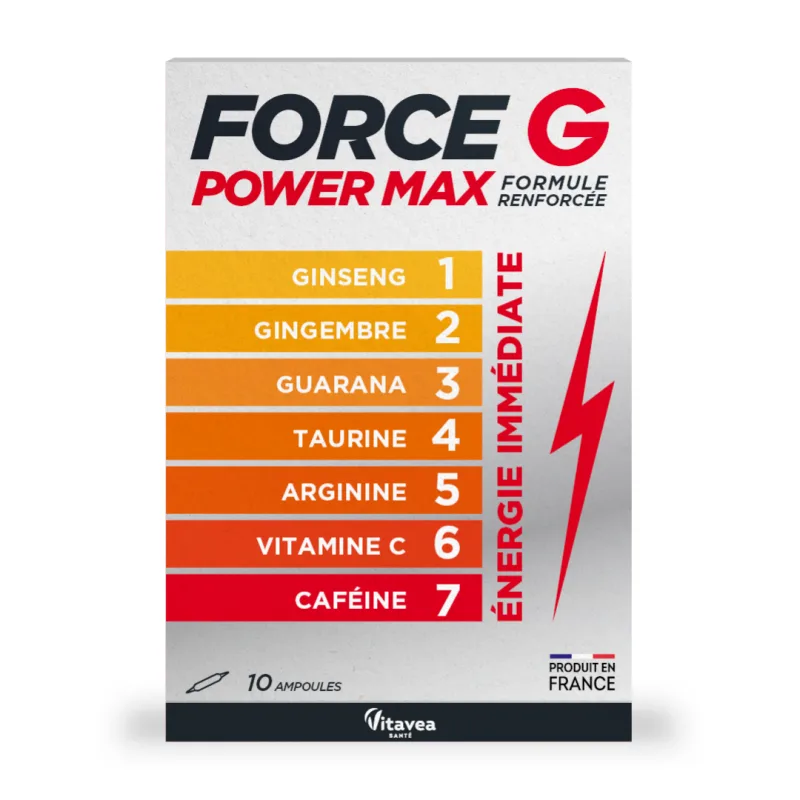 Force G Power Max, 10 fiole buvabile, Vitavea — preț și oferte