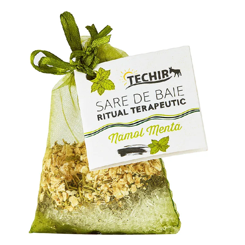Sare de baie ritual reconfortant cu menta si namol, 63 g, Techir TECHIRGHIOL FARMA COSMETICS — preț și oferte