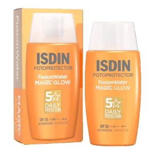 Crema iluminatoare SPF50 PA++++ Fusion Water Magic Glow, 50 ml, Isdin