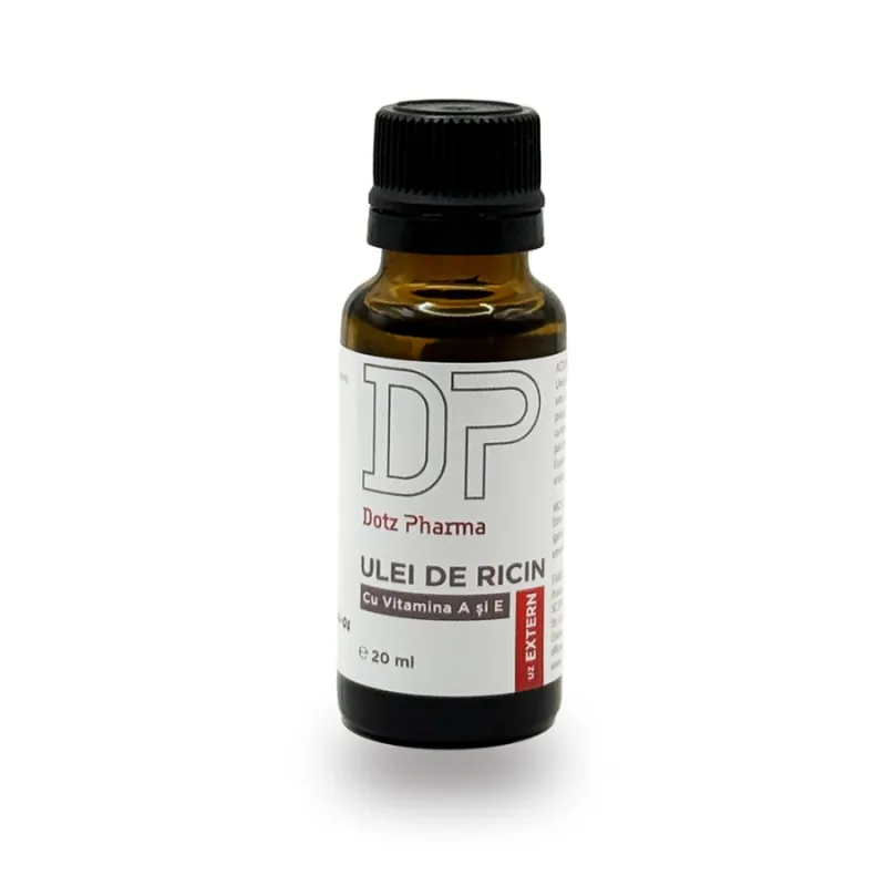 Ulei de ricin cu vitamina A și E, 20 ml, Dotz Pharma — preț și oferte