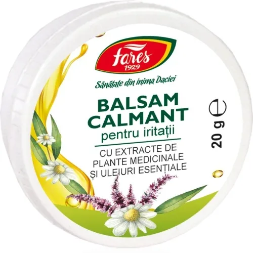 Balsam calmant pentru iritații, 20 g, Fares — preț și oferte