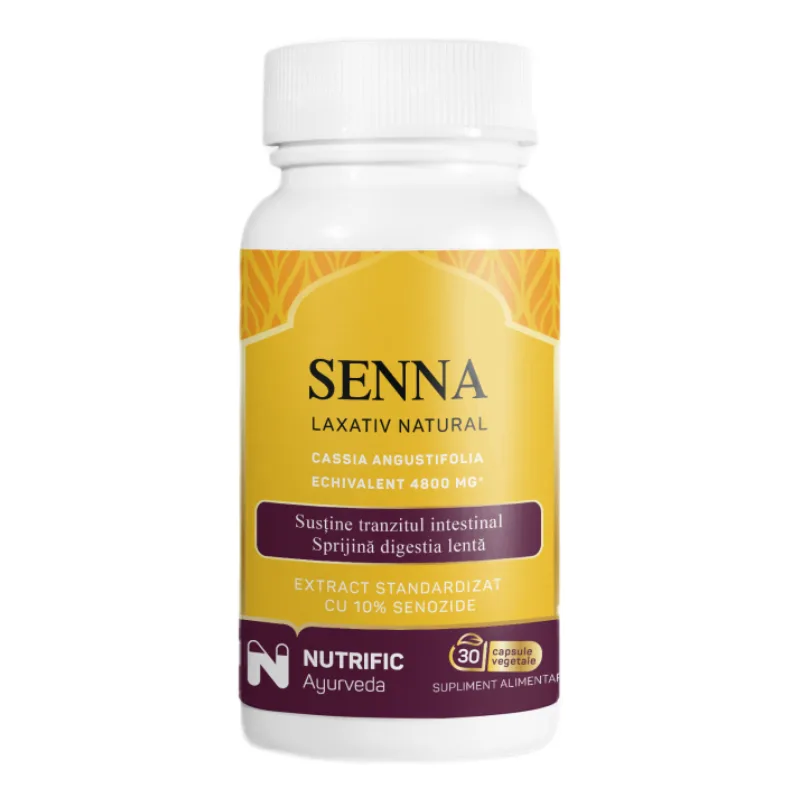 Senna, 30 capsule vegetale, Nutrific — preț și oferte