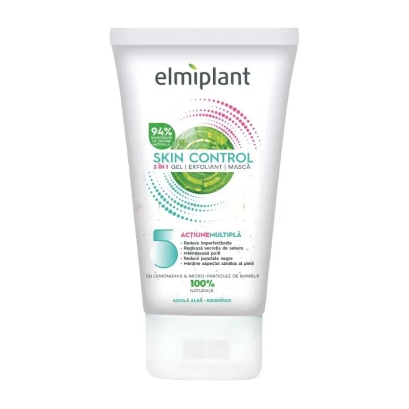 Elmiplant Skin Control 3 In 1 Gel, Exfoliant Masca, 150 ml — preț și oferte