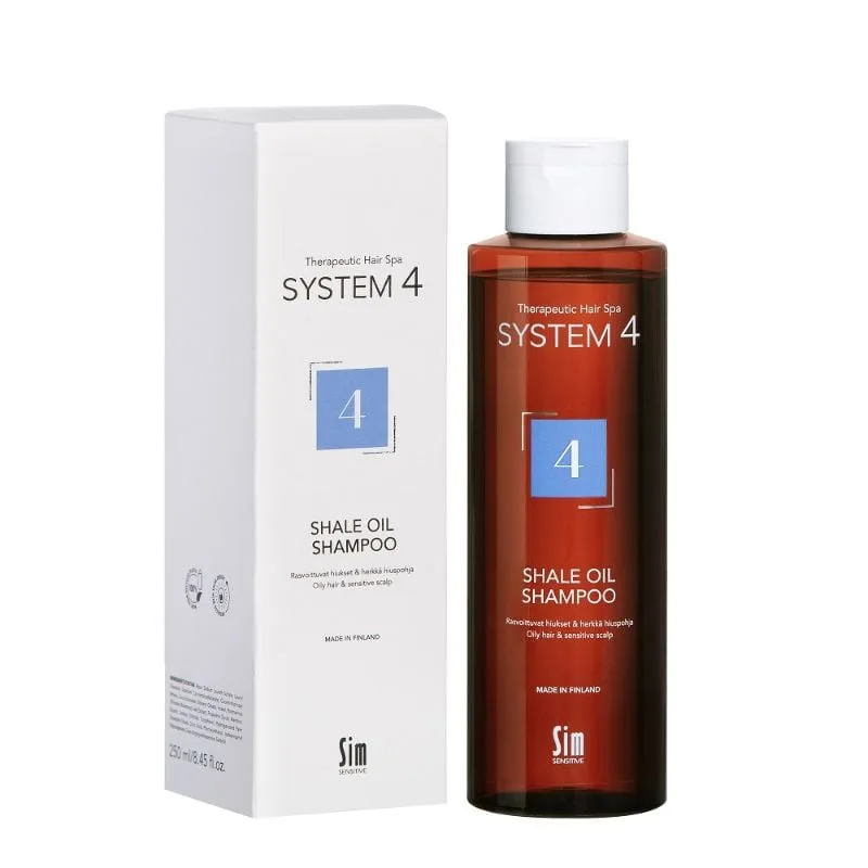 Sampon 4 tratament pentru scalp gras seboreic, sensibil si iritat, matreata grasa, 250ml, System 4 Therapeutical Hair Spa SIM SENSITIVE — preț și oferte