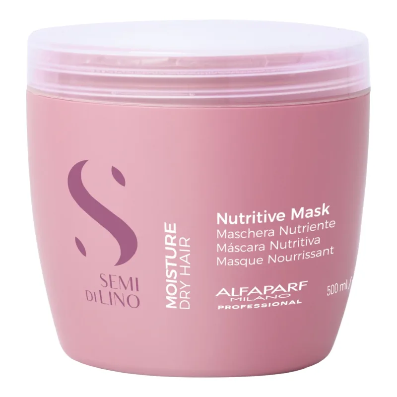 Masca pentru hidratare fara sulfati Semi di Lino Moisture Nutritive Mask, 500 ml, Alfaparf — preț și oferte