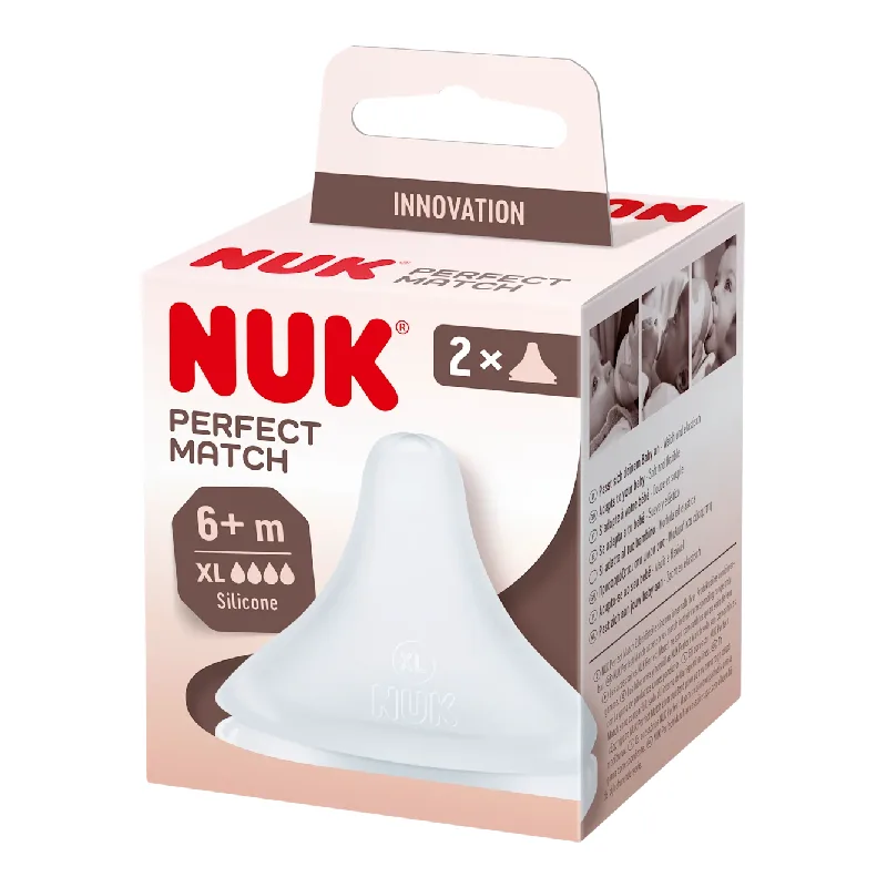 Tetina silicon Perfect Match U, 2 bucati, Nuk — preț și oferte
