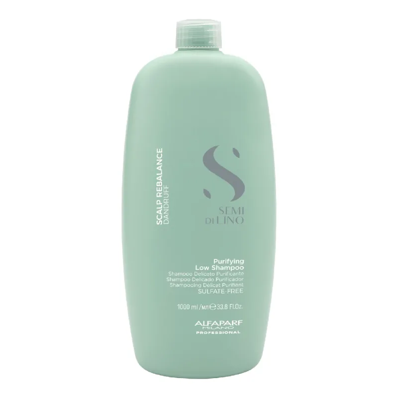 Sampon de purificare anti-matreata Semi di Lino Scalp Rebalancing Purifying, 1000 ml, Alfaparf — preț și oferte