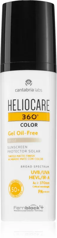 Heliocare 360 Color Gel Oil-Free SPF 50+ nuanta Beige, 50 ml — preț și oferte