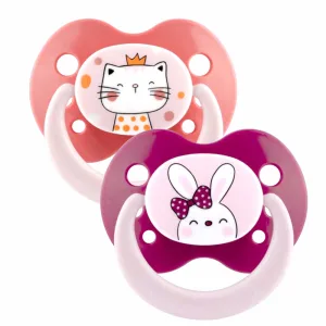 Suzete ortodontice din silicon,decorate, 18 luni+ , 28280, Baby Nova | 2 bucati