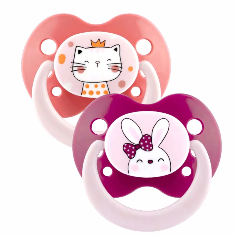 Suzete ortodontice din silicon,decorate, 18 luni+ , 28280, Baby Nova | 2 bucati — preț și oferte