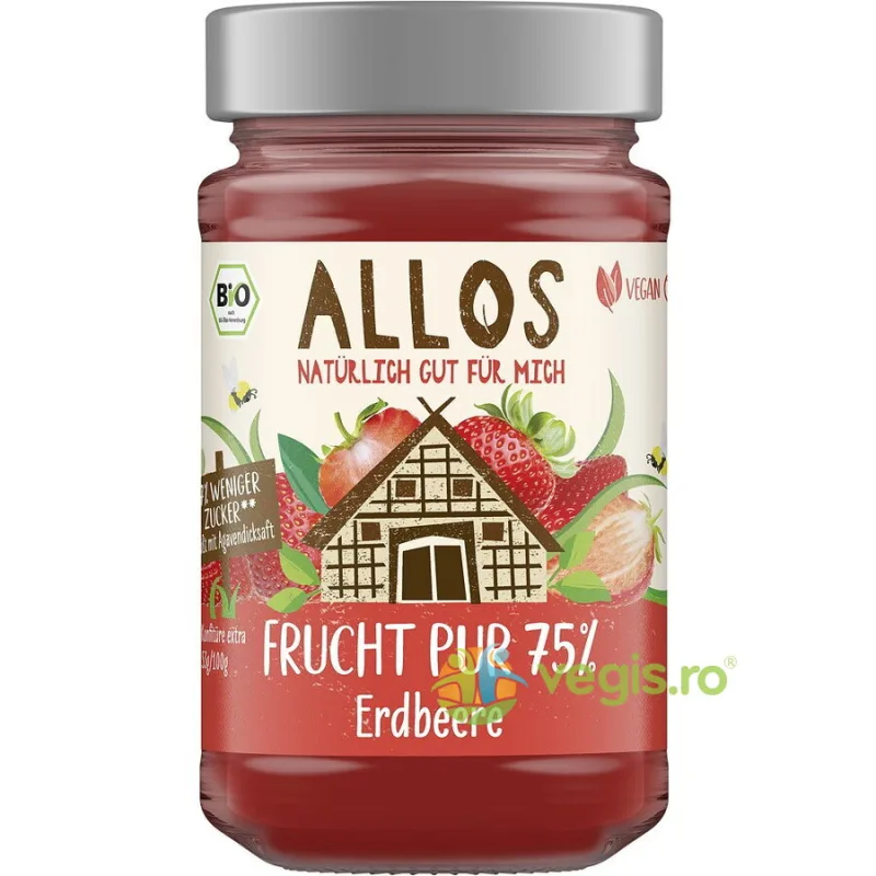 Dulceata de Capsuni cu Sirop de Agave Ecologica/Bio 250g ALLOS — preț și oferte