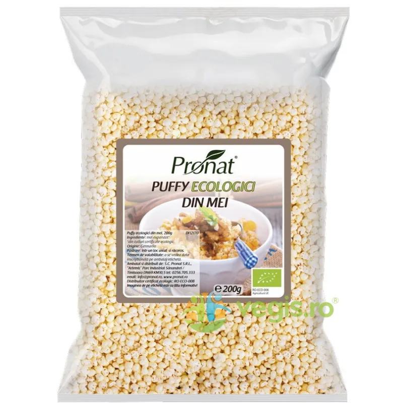 Puffy din Mei Expandat Natur Ecologic/Bio 200g PRONAT — preț și oferte