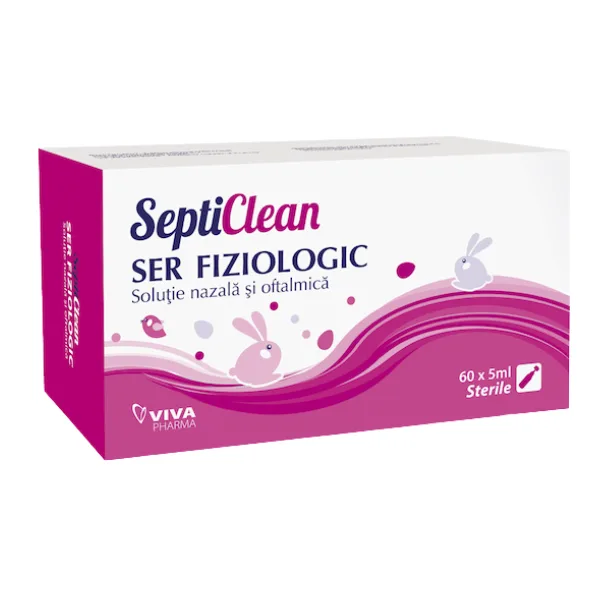 Septiclean Ser fiziologic, Viva Pharma | 60 monodoze x 5 ml — preț și oferte