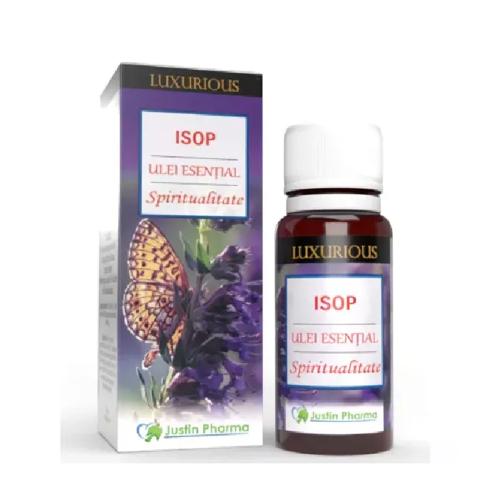 Ulei esential de Isop Luxurious, 10 ml, Justin Pharma — preț și oferte