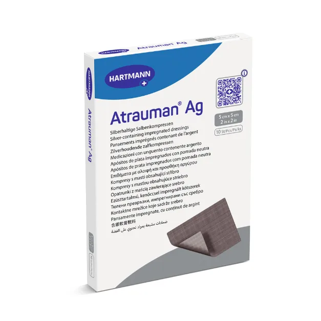 Pansament cu ioni de argint Atrauman Ag 5x5 cm, 10 bucati, HartMann — preț și oferte